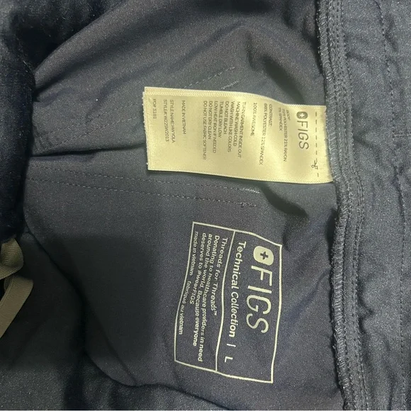 Figs Men's/womens Navy Jogger scrub pants - Picture 4 of 4